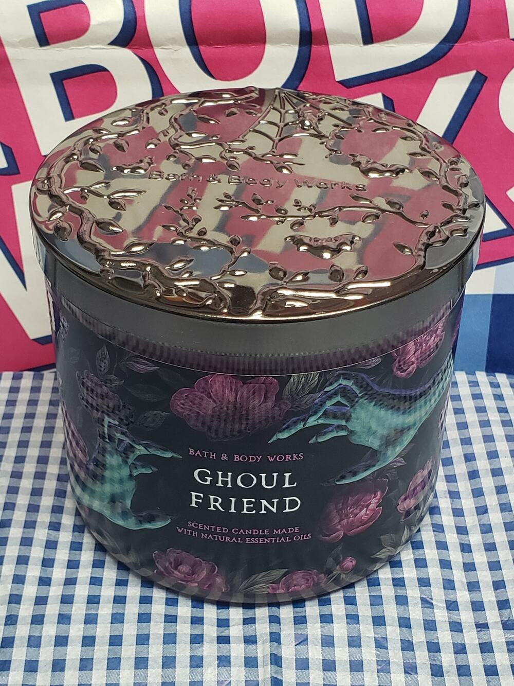 BBW Ghoul Friend Large 3 Wick Candle Halloween Home Fragrance Decor Holiday